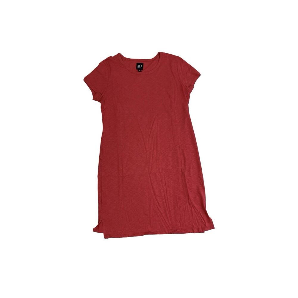 Gap Women's Knee Length Relaxed Fit Lightweight T-Shirt Dress Red Size X-Small